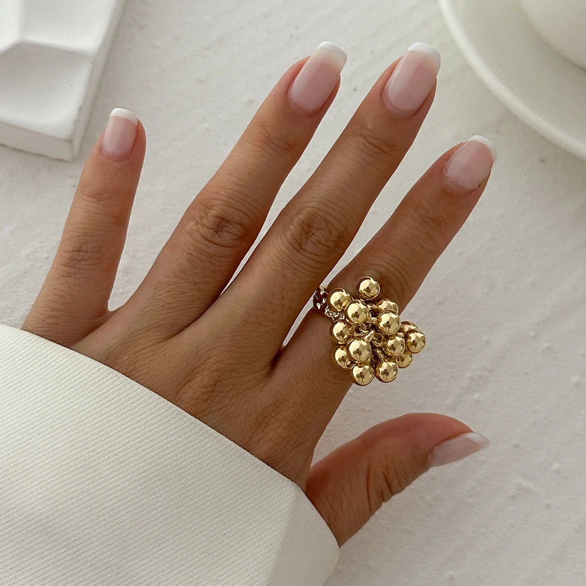 Ophelia Bloom – Rose Gold Floral Women’s Ring