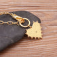 Aurivante – Gold Heart Pendant Link Necklace