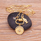 Lunivya Charm – Evil Eye & Moon Zircon Necklace