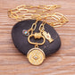 Lunivya Charm – Evil Eye & Moon Zircon Necklace