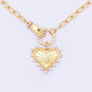 Aurivante – Gold Heart Pendant Link Necklace