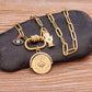 Lunivya Charm – Evil Eye & Moon Zircon Necklace
