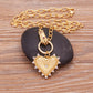 Aurivante – Gold Heart Pendant Link Necklace