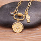 Lunivya Charm – Evil Eye & Moon Zircon Necklace