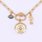Lunivya Charm – Evil Eye & Moon Zircon Necklace