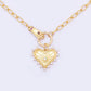 Aurivante – Gold Heart Pendant Link Necklace