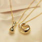 Lorelei Luxe - Chunky Bubble Initial Necklace