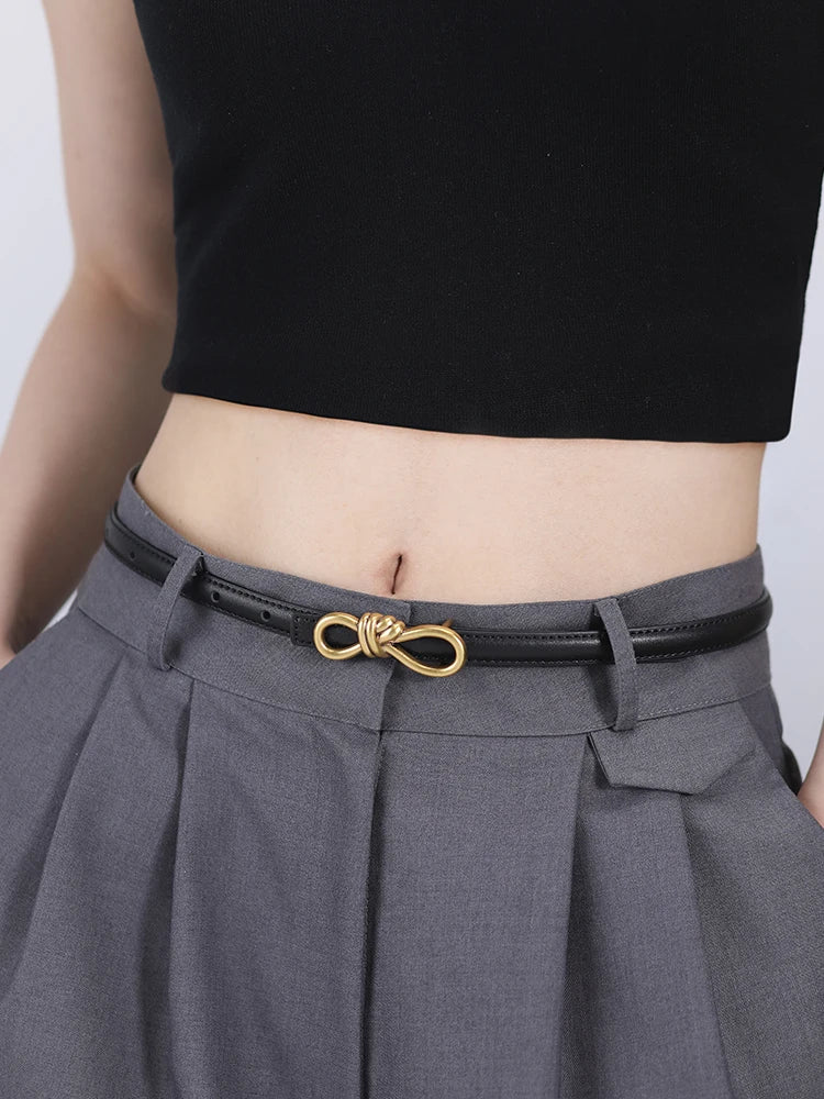 Amara Luxe – Thin Corset-Style Leather Belt
