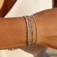 Vellisse – Elegant Triple-Layer Stainless Steel Chain Bracelet Set