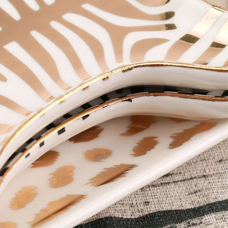 Eloise Safari - Elegant Hand Painted Zebra Jewelry Holder