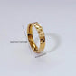 Isola Shine - Hammer Finish Gold Ring