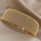 Veyrisse – Vintage Braided Stainless Steel Cuff Bracelet