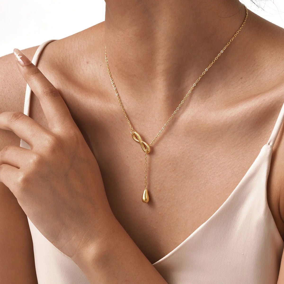 Eterna Drop – Infinite Love Y-Choker Necklaces