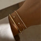 Celavienne – Triple-Layer Gold Zircon Bracelet Set