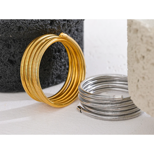 Arden Flex – Elastic Multi-Layer Steel Bracelet