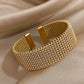 Veyrisse – Vintage Braided Stainless Steel Cuff Bracelet