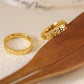 Isola Shine - Hammer Finish Gold Ring