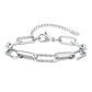 Twistora Luxe – Two-Tone Paperclip Link Bracelet