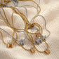 Lettavelle – Dainty Gold-Plated Zircon Initial Pendant Necklace
