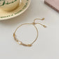 Zavielle – Geometric Gold-Plated Zircon Bracelet