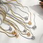 Lettavelle – Dainty Gold-Plated Zircon Initial Pendant Necklace