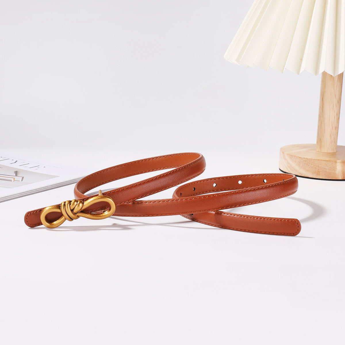 Amara Luxe – Thin Corset-Style Leather Belt