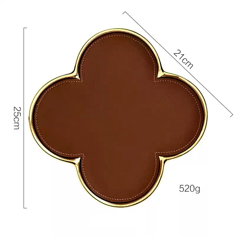 Bianca Aura – Refined Leather & Ceramic Jewelry Display Tray