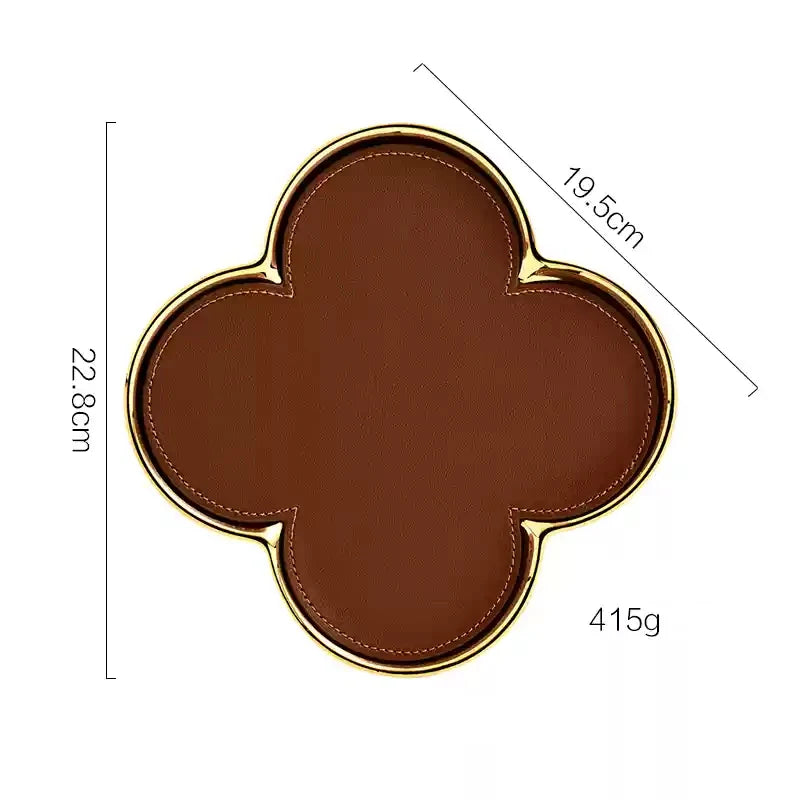Bianca Aura – Refined Leather & Ceramic Jewelry Display Tray
