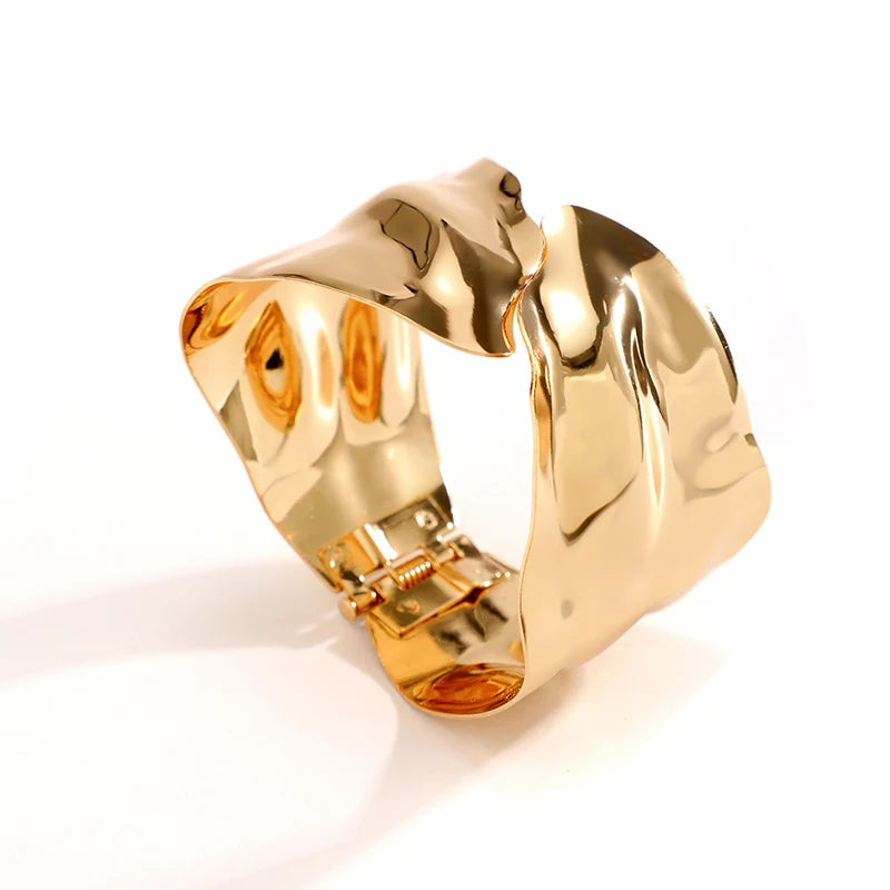 Evangeline Spark – Glossy Gold & Silver Bracelet