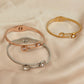 Serena Radiance – Elegant Roman Numeral Bangle