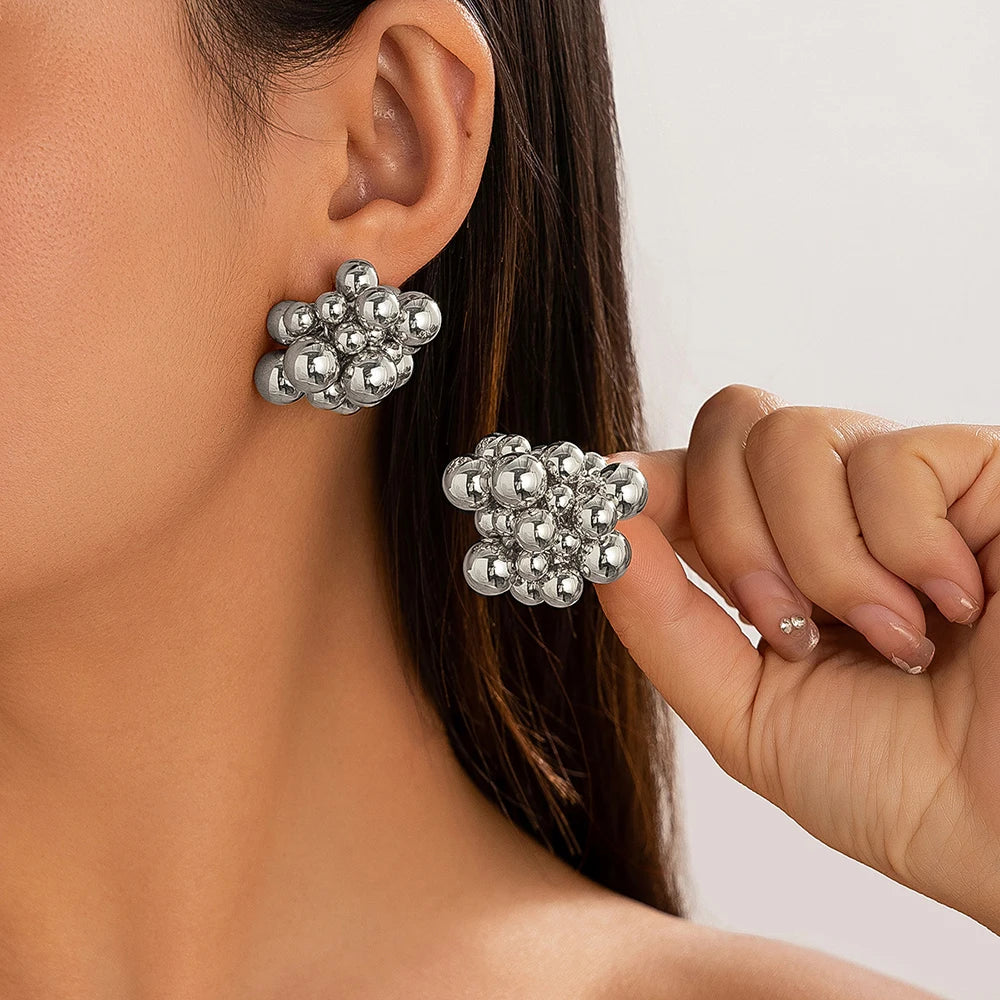 Aurora Prism – Geometric Beaded Earrings