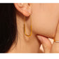 Lunaris Pin – 18K Gold Minimalist Hoop Earrings