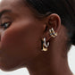 Aurivelle Duo – Mixed Gold & Silver Hoop Earrings