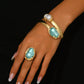 Luna Grace – Pearl Ring & Bracelet Set