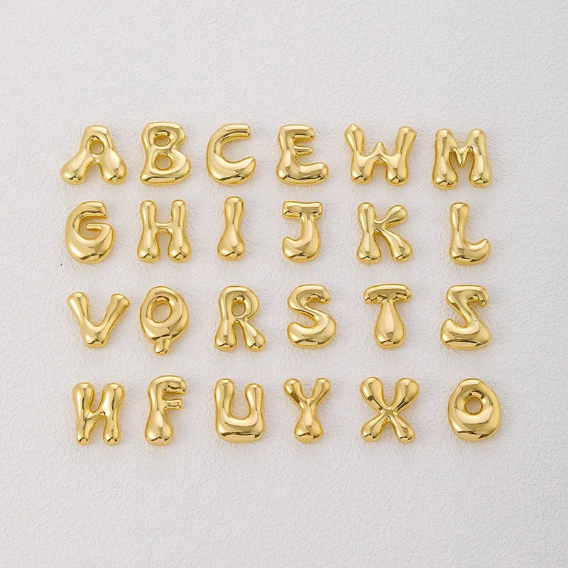 Lorelei Luxe - Chunky Bubble Initial Necklace