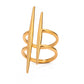 Isolde Parallel – Vintage Double Line Ring