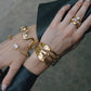Lunara Bold – Minimalist Four-Layer Cuff Bracelet