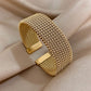 Veyrisse – Vintage Braided Stainless Steel Cuff Bracelet