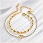 Lunessa Charm – Heart Rhinestone Layered Bracelet
