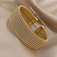 Veyrisse – Vintage Braided Stainless Steel Cuff Bracelet