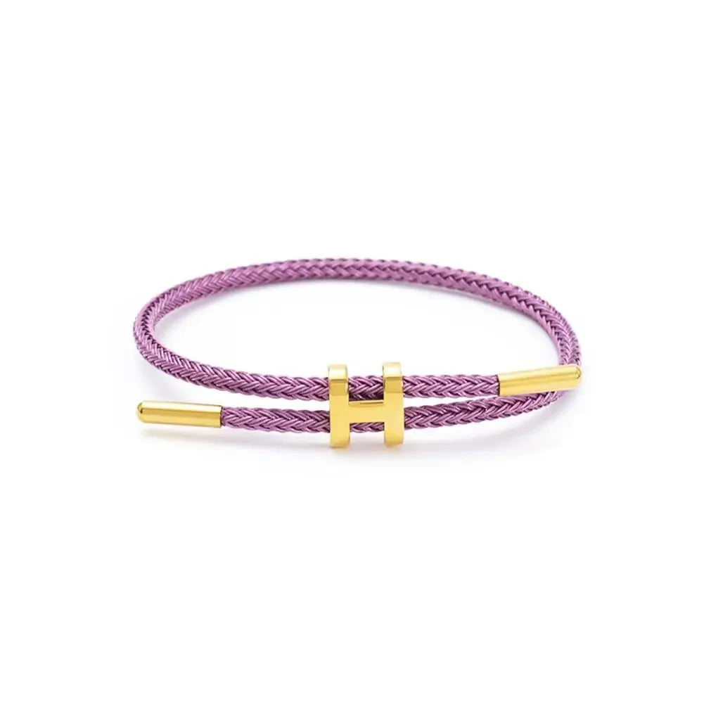 Premium H-Buckle Rope Chain Bracelet