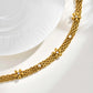 Lunaria Bloom – Gold Mesh Flower Zircon Bracelet