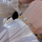 Zavielle – Geometric Gold-Plated Zircon Bracelet