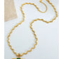 Verdessa Wave – Gold-Plated Wavy Stone Necklace