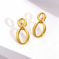 Ellivra Curve – Minimalist Elliptical Stud Earrings