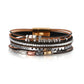 Seraphina Charm - Multi Layer Handmade Leather Bracelet