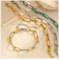 Twistora Luxe – Two-Tone Paperclip Link Bracelet