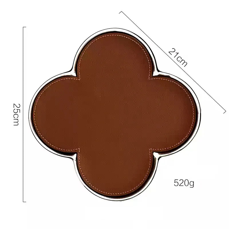 Bianca Aura – Refined Leather & Ceramic Jewelry Display Tray