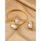 Luna Grace – Pearl Ring & Bracelet Set