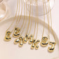 Lorelei Luxe - Chunky Bubble Initial Necklace